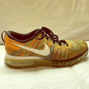 Nike Air Max  fly knit series 11.5 yellow orange